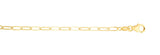 14K 4mm Paperclip Chain
