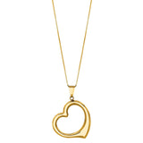 14K Gold Heart Necklace