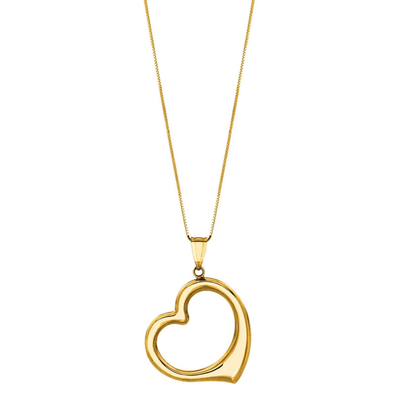 14K Gold Heart Necklace