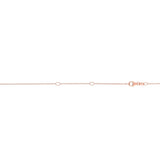 14K Gold 0.85mm Double Extendable Cable Chain