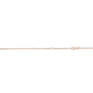14K Gold 1.2mm Double Extendable Cable Chain 
