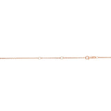 14K Gold 1.2mm Double Extendable Cable Chain 