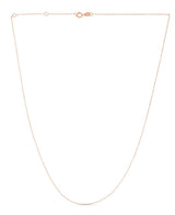 14K Gold 0.8mm Extendable Classic Cable Chain