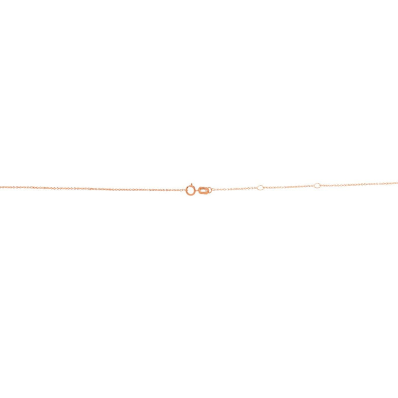 14K Gold 0.97mm Double Extendable Cable Chain