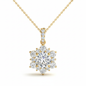 1 1/4 ctw Pendant — Yellow Gold