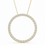 1/2 ctw Pendants Circle — Yellow Gold
