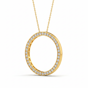 1/2 ctw Pendants Circle — Yellow Gold