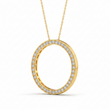 1/2 ctw Pendants Circle — Yellow Gold