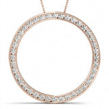 1/2 ctw Pendants Circle — Rose Gold