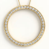 1/2 ctw Pendants Circle — Yellow Gold