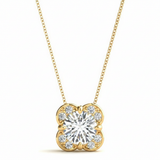 Pendants Halo — 1/2 ctw — Yellow Gold