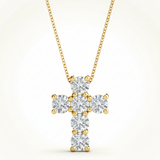 Pendants Religious Crosses — 1/4 ctw — Yellow Gold