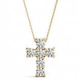 Pendants Religious Crosses — 1/4 ctw — Yellow Gold