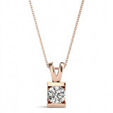 Pendants Solitaires — 1/4 ctw — Rose Gold