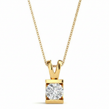 Pendants Solitaires — 1/4 ctw — Yellow Gold