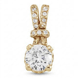 1 1/8 ctw Pendants Solitaires — Yellow Gold