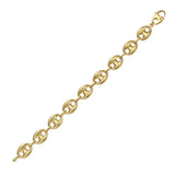 14K Gold 12mm Puffed Mariner Link Chain