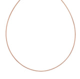 14K Gold 1.5mm Round Omega with Screw off Lock