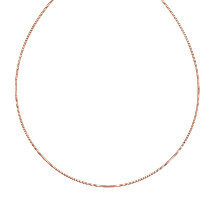 14K Gold 1.5mm Round Omega with Screw off Lock