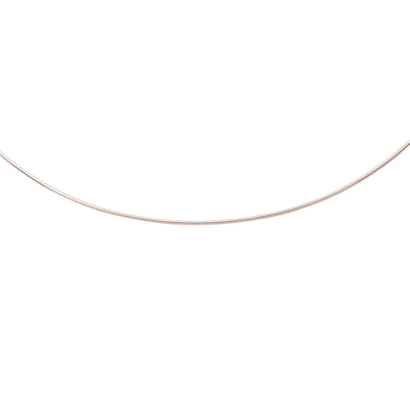 14K Gold 1.5mm Round Omega with Screw off Lock