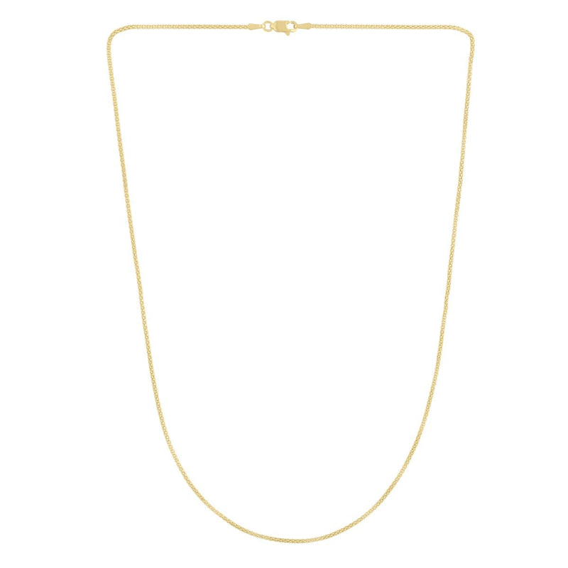 14K Gold 1.3mm Popcorn Chain