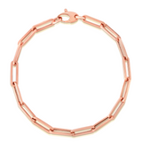 14K Gold 4.2mm Paperclip Chain 