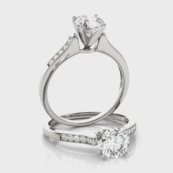 Channel Set Engagement Ring (50283-E) — ring spin