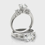 Cluster-Side Engagement Ring (50292-E) — ring spin
