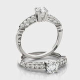 Channel Set Engagement Ring (50313-E) — ring spin