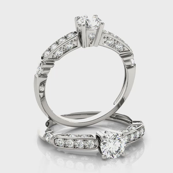 Channel Set Engagement Ring (50313-E) — ring spin