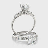 Baguette Accent Engagement Ring (50299-E) — ring spin