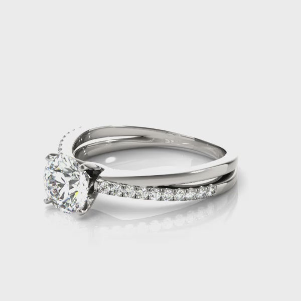 Split Shank Engagement Ring — ring spin