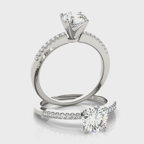 Solitaire Engagement Ring (50322-E) — ring spin