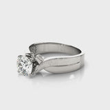 Solitaire Engagement Ring (50040-E) — ring spin