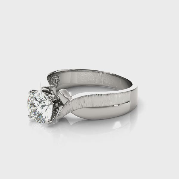 Solitaire Engagement Ring (50040-E) — ring spin