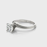 Solitaire Engagement Ring (50078-E) — ring spin