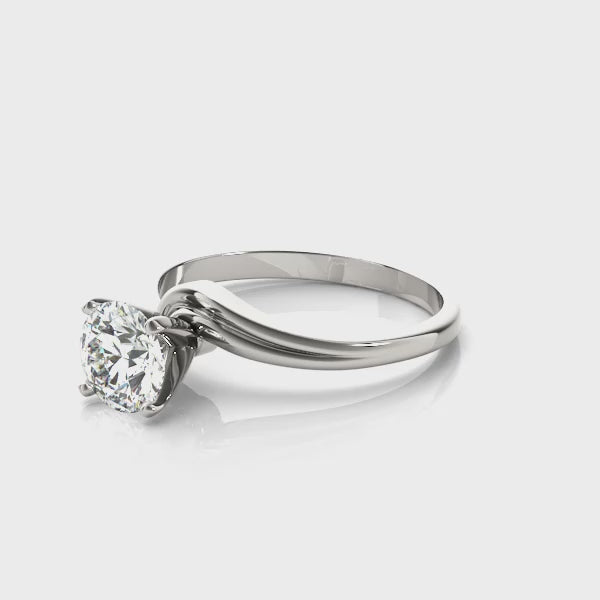 Solitaire Engagement Ring (50078-E) — ring spin