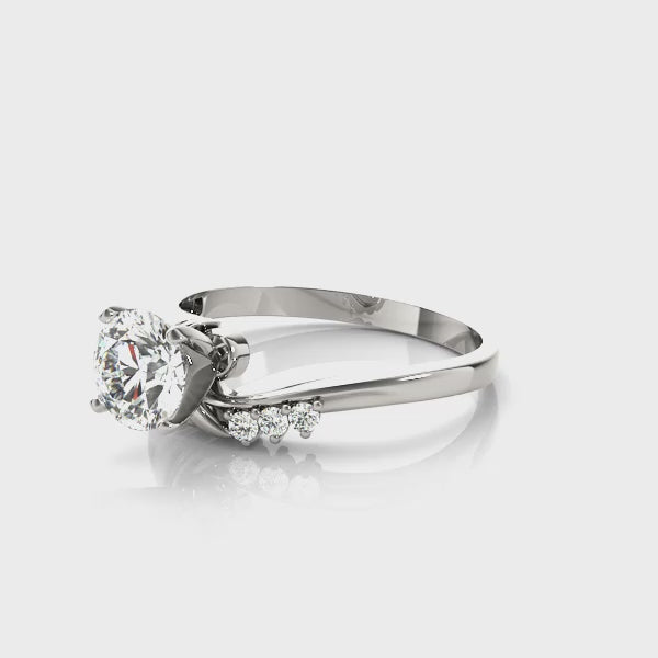 Bypass Engagement Ring (50214-E) — ring spin