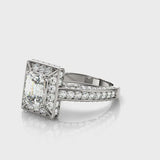 Halo For Emerald Cut Engagement Ring (84605) — ring spin