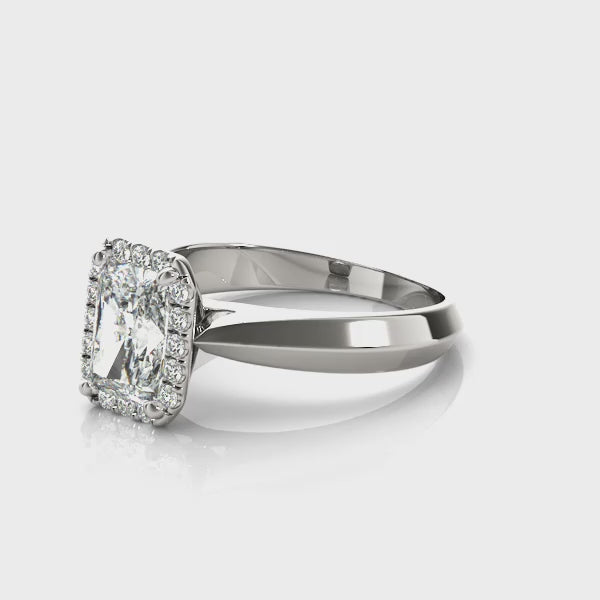 Solitaires Any Shape Engagement Ring (84733) — ring spin