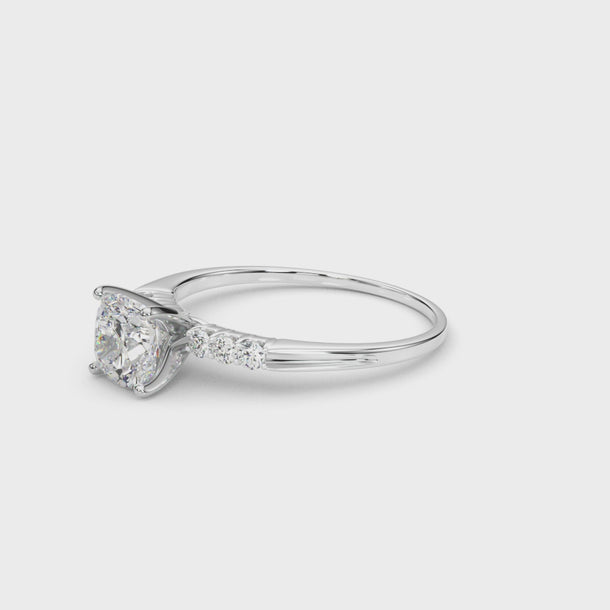 Solitaire Engagement Ring (50274-E) — ring spin