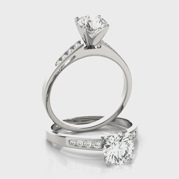Channel Set Engagement Ring (50026-E) — ring spin
