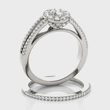 Halo Engagement Ring (Round Center) #50867 — ring spin