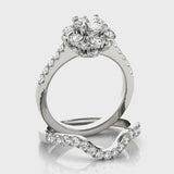 Halo Engagement Ring (Round Center) #50885 — ring spin