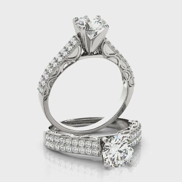 1/3 ctw Natural Antique Engagement Ring — ring spin