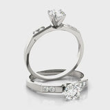 Channel Set Engagement Ring (50152-E) — ring spin