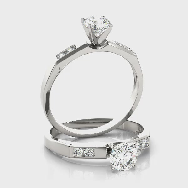 Channel Set Engagement Ring (50152-E) — ring spin