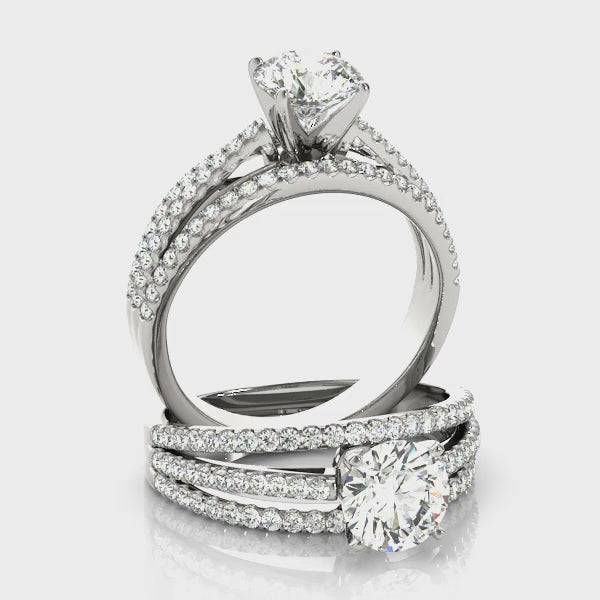 Multirow Engagement Ring — ring spin