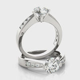 Channel Set Engagement Ring (50373-E) — ring spin