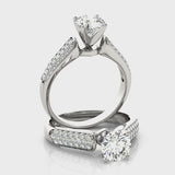 Pavé Engagement Ring (50305-E) — ring spin